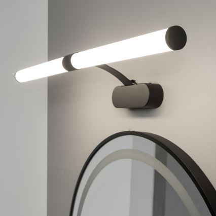 Brilagi - TUBEO Specchio da bagno con luce LED 2 in 1 LED/8W/230V 60 cm IP44 Nero