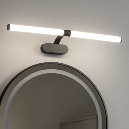 Brilagi - TUBEO Specchio da bagno con luce LED 2 in 1 LED/8W/230V 60 cm IP44 Nero