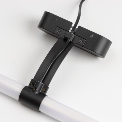 Brilagi - TUBEO Specchio da bagno con luce LED 2 in 1 LED/8W/230V 60 cm IP44 Nero