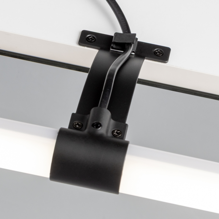 Brilagi - TUBEO Specchio da bagno con luce LED 2 in 1 LED/8W/230V 60 cm IP44 Nero
