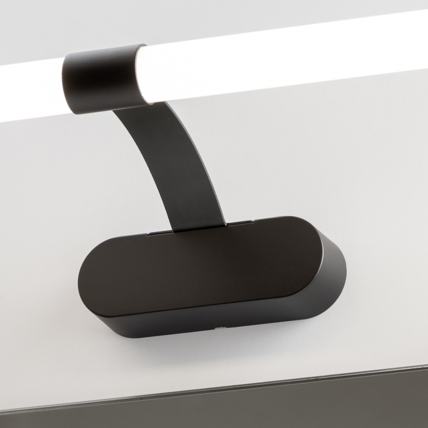 Brilagi - TUBEO Specchio da bagno con luce LED 2 in 1 LED/8W/230V 60 cm IP44 Nero