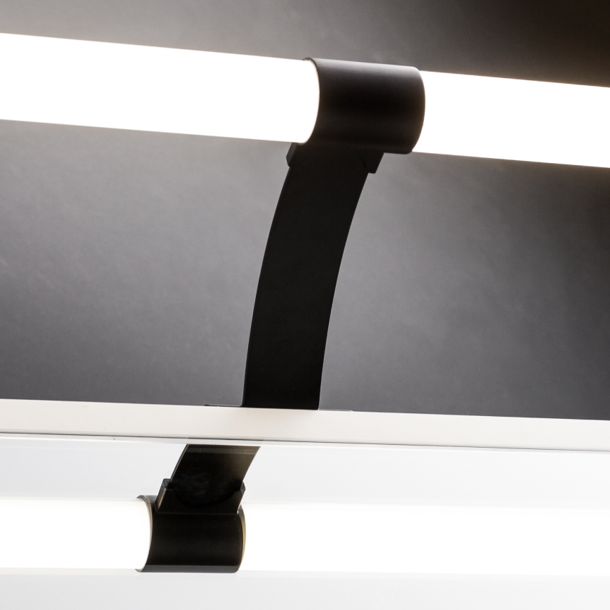 Brilagi - TUBEO Specchio da bagno con luce LED 2 in 1 LED/8W/230V 60 cm IP44 Nero