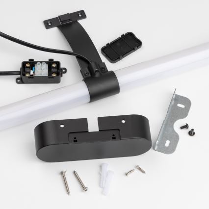 Brilagi - TUBEO Specchio da bagno con luce LED 2 in 1 LED/8W/230V 60 cm IP44 Nero