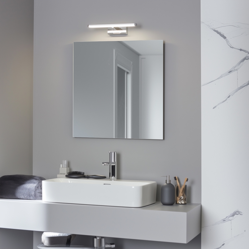 Brilagi - Specchio da bagno con luce LED 3 in 1 VESTRA LED/6W/230V 30 cm IP44 cromo lucido