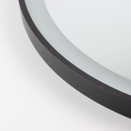 Brilagi - Specchio da bagno LED ASTI LED/19W/230V Ø 60 cm nero IP44 CRI 90 dimmerabile + CCT