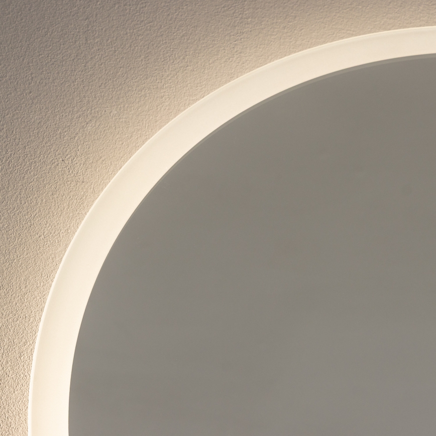 Brilagi - Specchio da bagno LED BERNATE LED/19W/230V Ø 60 cm argento IP44 CRI 90 dimmerabile + CCT