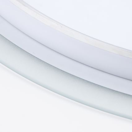 Brilagi - Specchio da bagno LED BERNATE LED/19W/230V Ø 60 cm argento IP44 CRI 90 dimmerabile + CCT