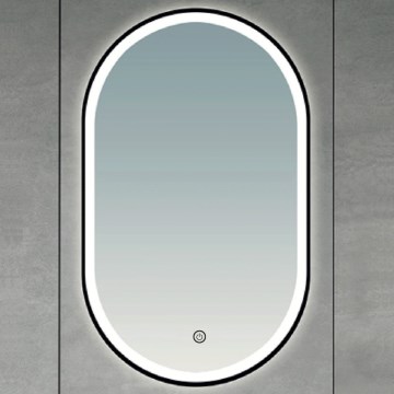 Brilagi - Specchio da bagno LED CANZO LED/25W/230V 50x80 cm nero IP44 CRI 90 dimmerabile + CCT