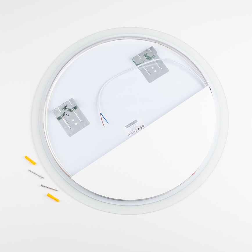 Brilagi - Specchio da bagno a LED CUNEO LED/19W/230V Ø 60 cm IP44 CRI 90 dimmerabile + CCT