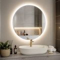 BRILAGI - Specchio da bagno LED CUNEO LED/25W/230V Ø 80 cm IP44 CRI 90 dimmerabile + CCT