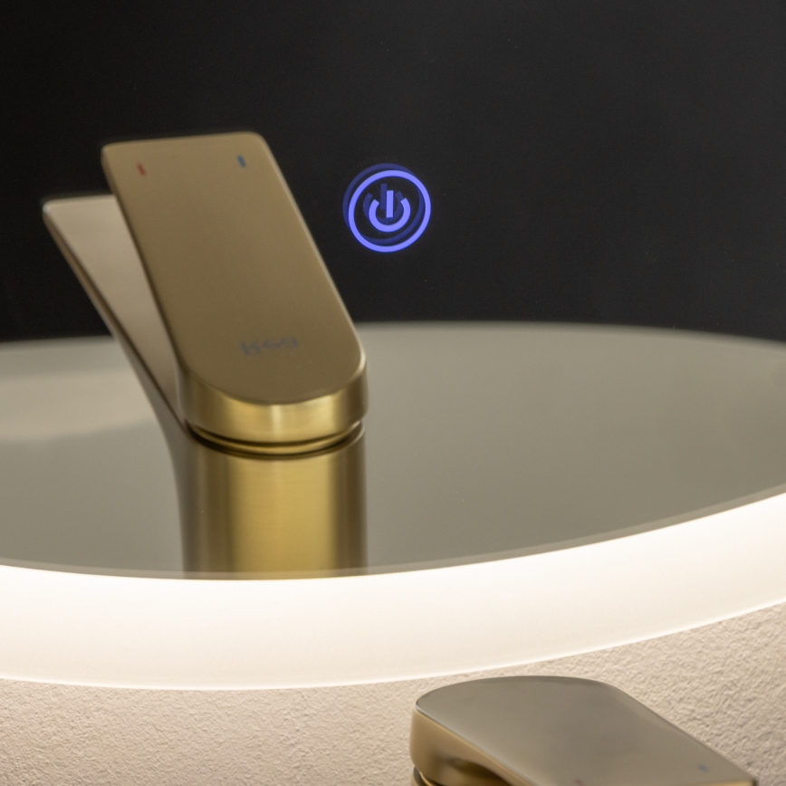 Brilagi - Specchio da bagno LED CUNEO LED/25W/230V Ø 80 cm IP44 CRI 90 dimmerabile + CCT