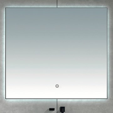 Brilagi - Specchio da bagno LED DESIO LED/24W/230V 60x60 cm argento IP44 CRI 90 dimmerabile + CCT