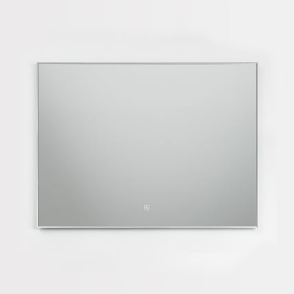 Brilagi - Specchio da bagno LED DESIO LED/28W/230V 60x80 cm argento IP44 CRI 90 dimmerabile + CCT
