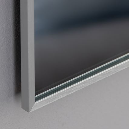 Brilagi - Specchio da bagno LED DESIO LED/28W/230V 60x80 cm argento IP44 CRI 90 dimmerabile + CCT