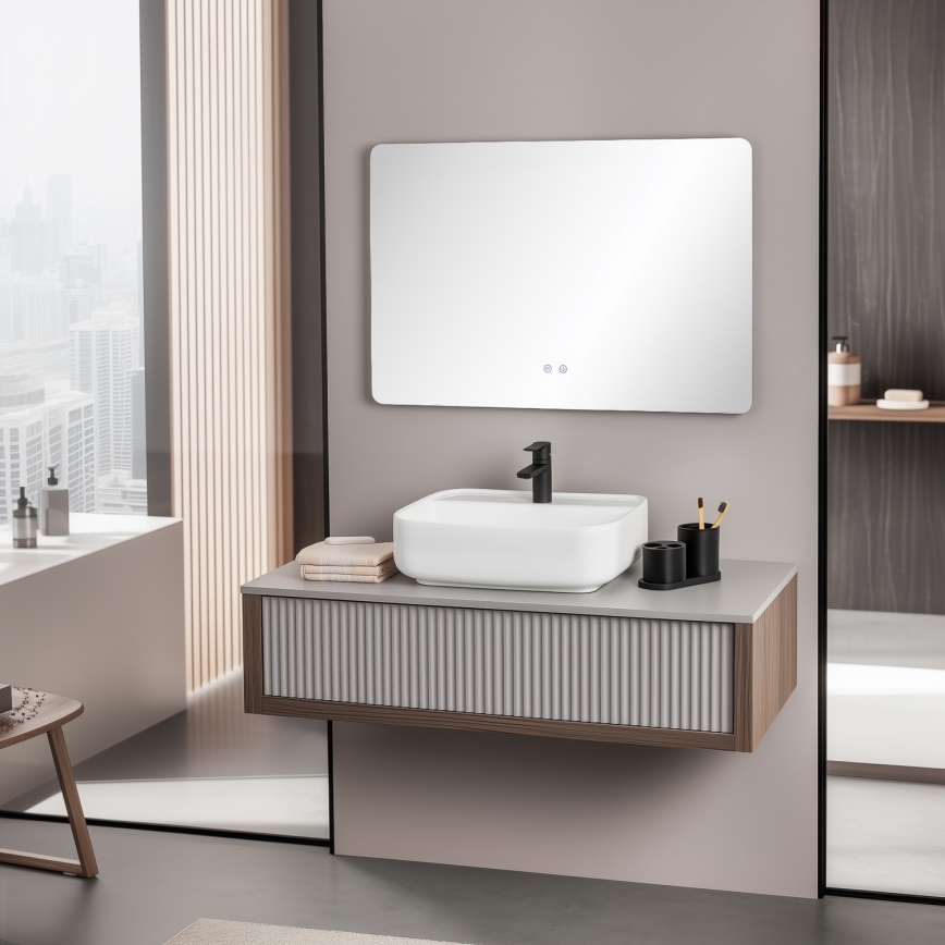 Brilagi - Specchio riscaldato per bagno a LED DIANA LED/20W/230V 60x90 cm IP44 CRI 90 dimmerabile + CCT