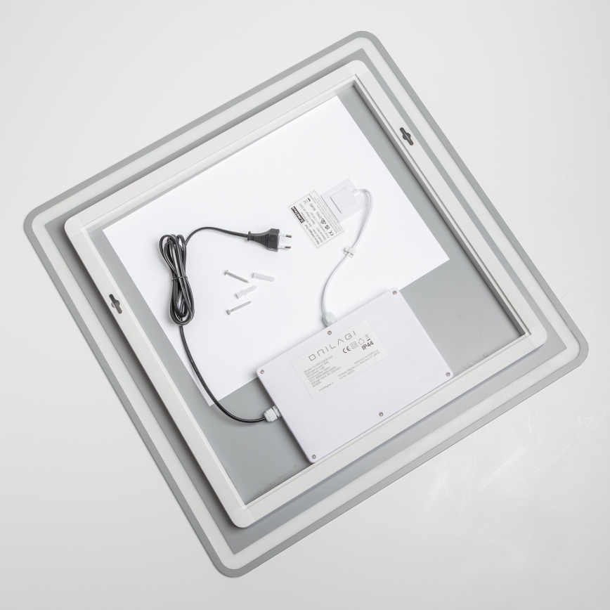 Brilagi - Specchio riscaldato per bagno LED BELLA LED/16W/230V 60x60 cm IP44 CRI 90 dimmerabile + CCT