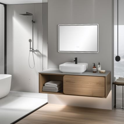 Brilagi - Specchio da bagno riscaldato BELLA LED/19W/230V 60x90 cm IP44 CRI 90 dimmerabile + CCT
