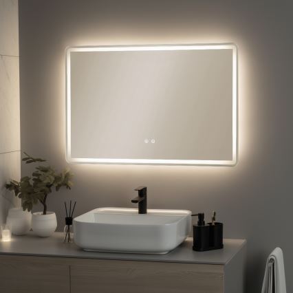 Brilagi - Specchio da bagno riscaldato BELLA LED/19W/230V 60x90 cm IP44 CRI 90 dimmerabile + CCT