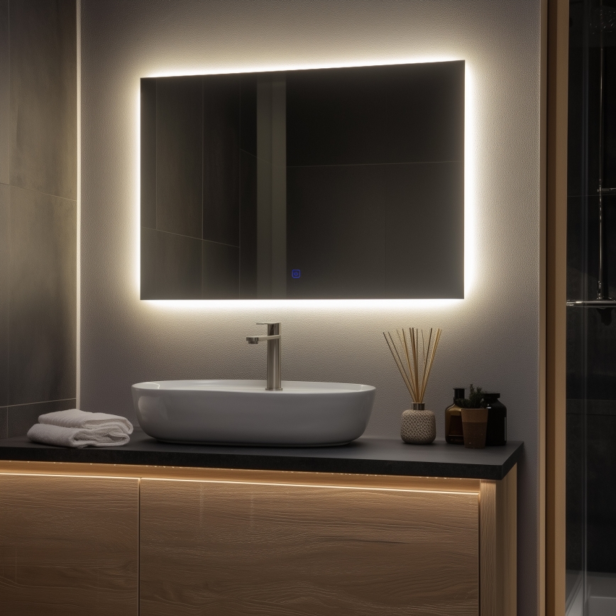 Brilagi - Specchio da bagno a LED LUCE LED/30W/230V 60x90 cm IP44 CRI 90 dimmerabile + CCT