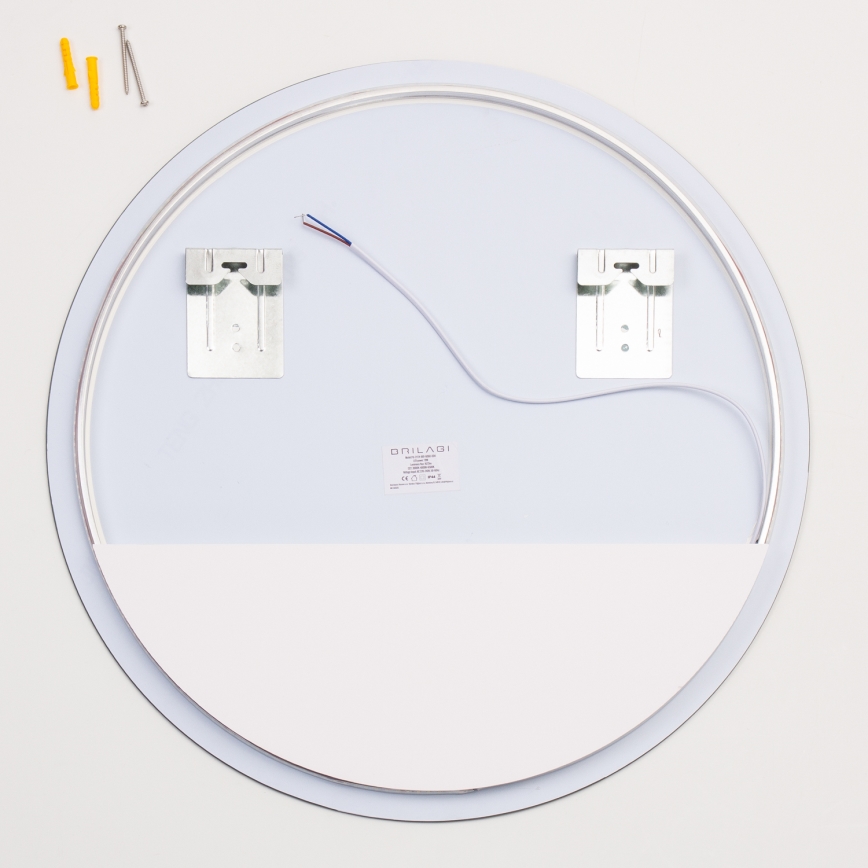 Brilagi - Specchio da bagno LED LUNA LED/19W/230V diam. 60 cm IP44 CRI 90 dimmerabile + CCT