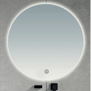 Brilagi - Specchio da bagno LED LUNA LED/26W/230V Ø 80 cm IP44 CRI 90 dimmerabile + CCT