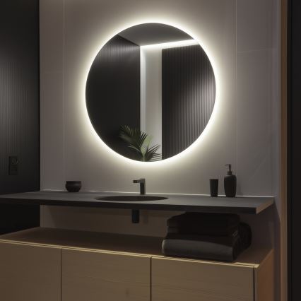 Brilagi - Specchio da bagno LED LUNA LED/32W/230V diam. 100 cm IP44 CRI 90 dimmerabile +CCT