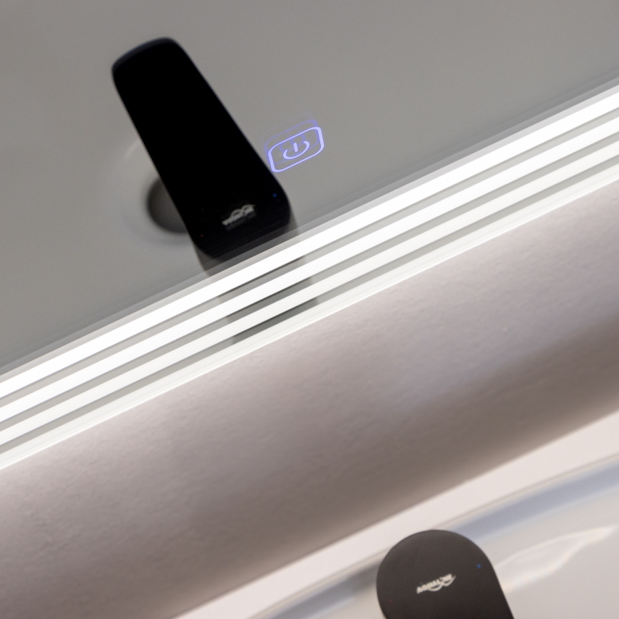 Brilagi - Specchio da bagno LED MELZO LED/28W/230V 60x80 cm IP44 CRI 90 dimmerabile + CCT