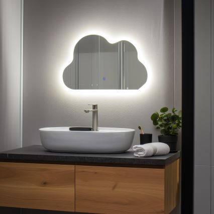 Brilagi - Specchio da bagno NUVOLA LED/19W/230V 37x60 cm IP44 CRI 90 dimmerabile + CCT