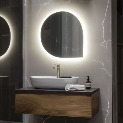 Brilagi - Specchio da bagno a LED RICADI LED/19W/230V 60x60 cm IP44 CRI 90 dimmerabile + CCT (temperatura colore regolabile)