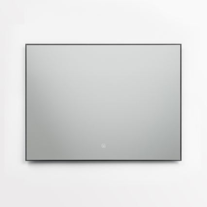 Brilagi - Specchio LED da bagno SUELLO LED/28W/230V 60x80 cm nero IP44 CRI 90 dimmerabile + CCT
