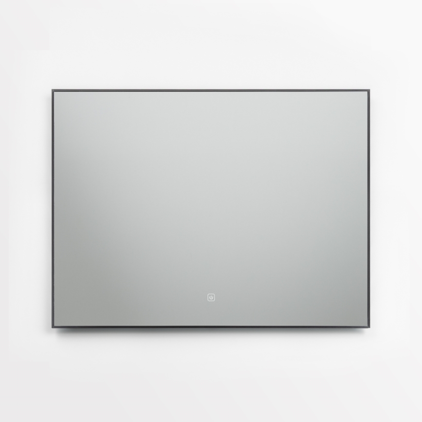 Brilagi - Specchio LED da bagno SUELLO LED/28W/230V 60x80 cm nero IP44 CRI 90 dimmerabile + CCT