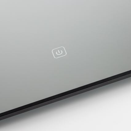 Brilagi - Specchio LED da bagno SUELLO LED/28W/230V 60x80 cm nero IP44 CRI 90 dimmerabile + CCT