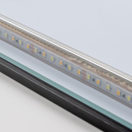 Brilagi - Specchio LED da bagno SUELLO LED/28W/230V 60x80 cm nero IP44 CRI 90 dimmerabile + CCT