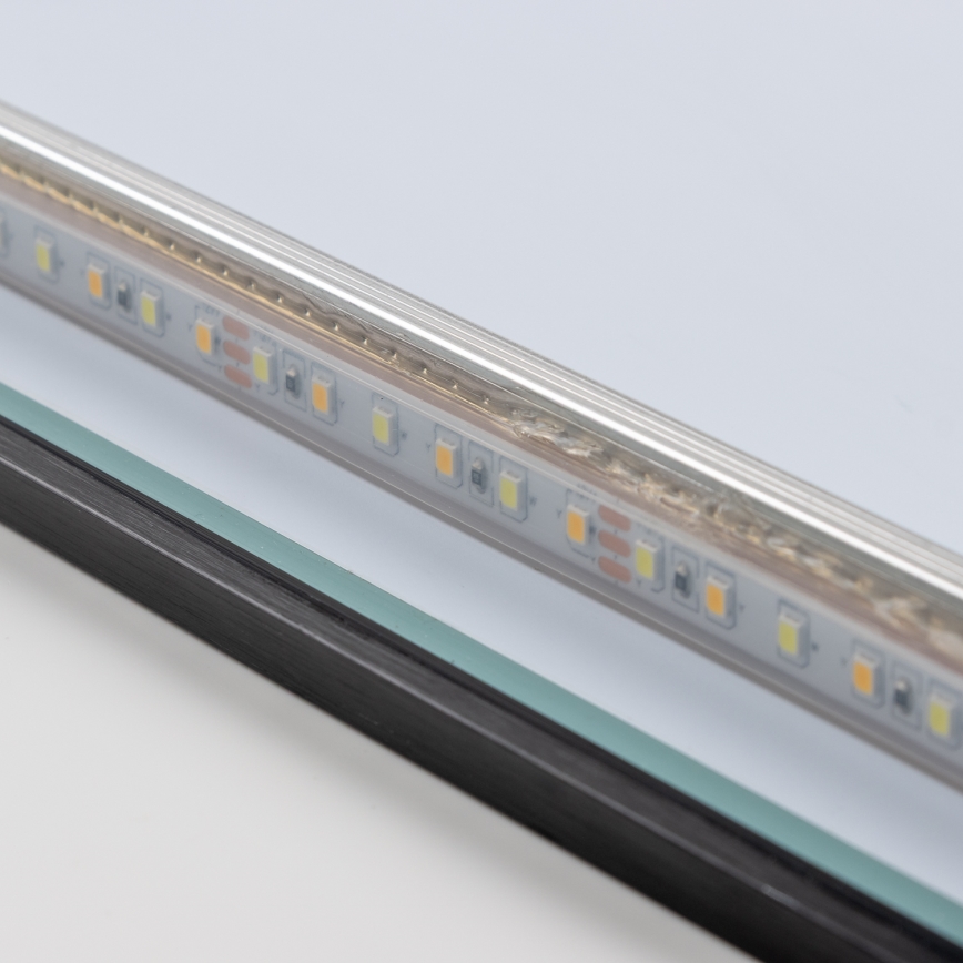 Brilagi - Specchio LED da bagno SUELLO LED/28W/230V 60x80 cm nero IP44 CRI 90 dimmerabile + CCT