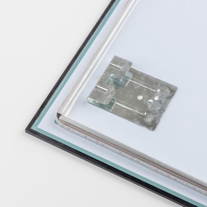 Brilagi - Specchio LED da bagno SUELLO LED/28W/230V 60x80 cm nero IP44 CRI 90 dimmerabile + CCT