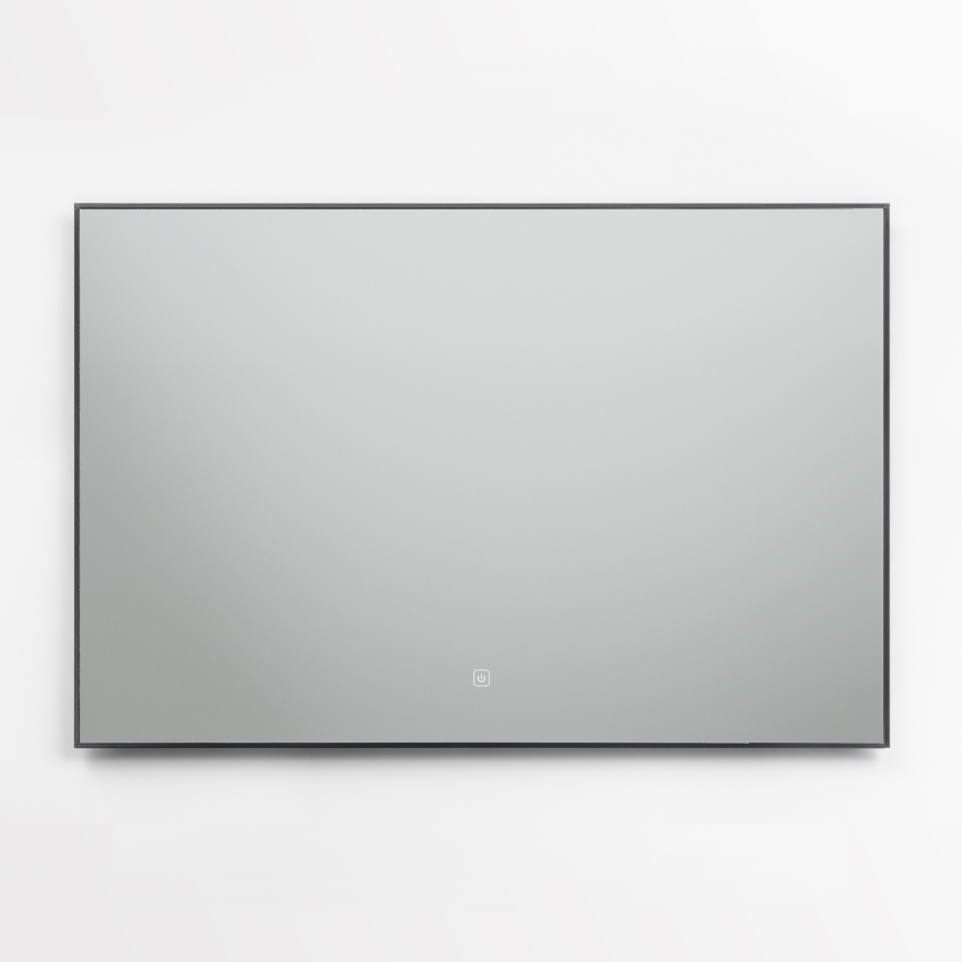 Brilagi - Specchio da bagno LED SUELLO LED/30W/230V 60x90 cm nero IP44 CRI 90 dimmerabile + CCT