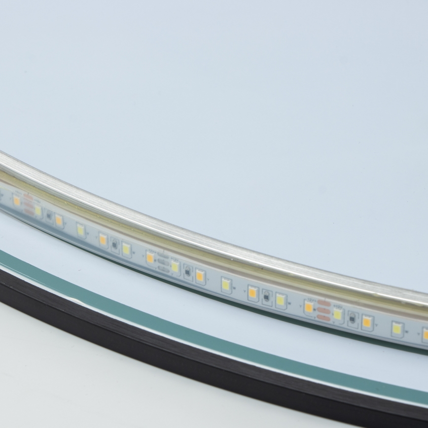 Brilagi - Specchio da bagno LED VENA BLACK LED/26W/230V Ø 80 cm IP44 CRI 90 dimmerabile + CCT
