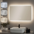 BRILAGI - Specchio da bagno riscaldato BELLA LED/19W/230V 60x90 cm IP44 CRI 90 dimmerabile + CCT