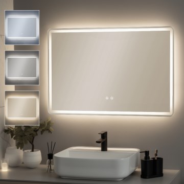 Brilagi - Specchio da bagno riscaldato BELLA LED/19W/230V 60x90 cm IP44 CRI 90 dimmerabile + CCT