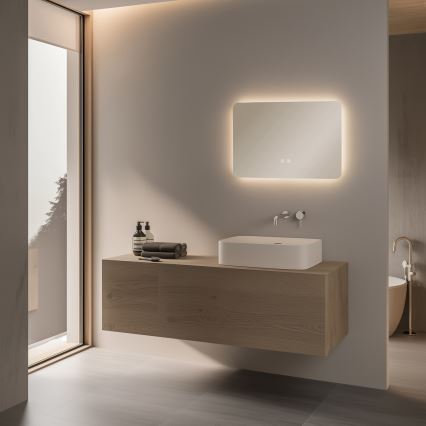Brilagi - Specchio da bagno riscaldato DIANA LED/13W/230V 40x60 cm IP44 CRI 90 dimmerabile + CCT