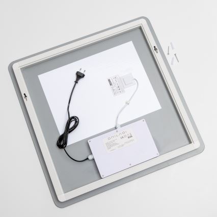 Brilagi - Specchio da bagno riscaldato a LED DIANA LED/17W/230V 60x60 cm IP44 CRI 90 dimmerabile + CCT