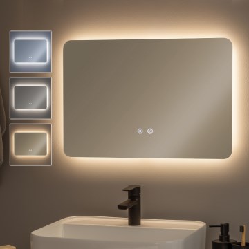 Brilagi - Specchio da bagno riscaldato dimmerabile a LED con retroilluminazione DIANA LED/13W/230V 40x60 cm 3000/4000/6500K IP44 CRI 90