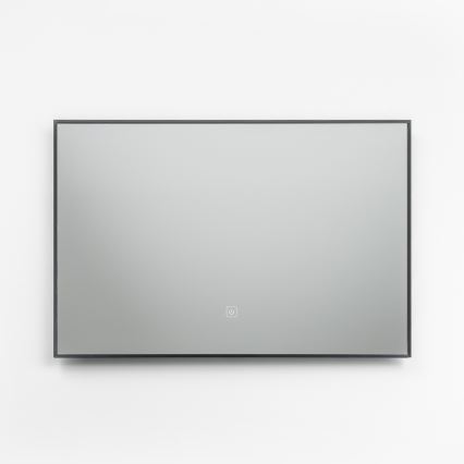 Brilagi - Specchio da bagno LED SUELLO LED/20W/230V 40x60 cm nero IP44 CRI 90 dimmerabile + CCT