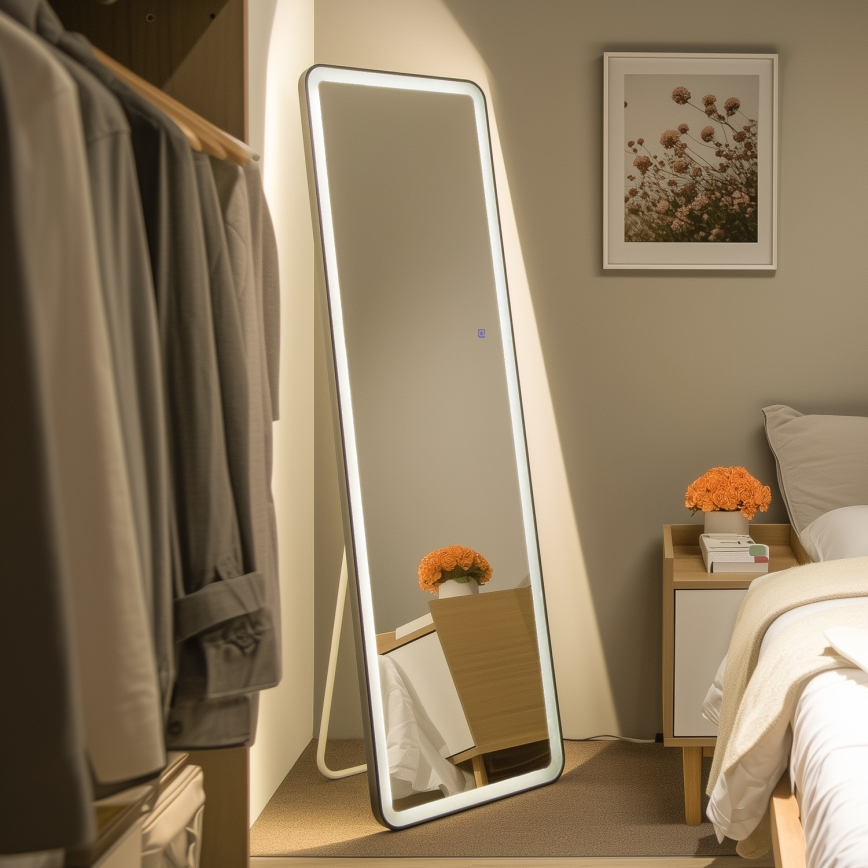 Brilagi - Specchio da terra ELEGANZA LED/42W/230V 160x50 cm IP44 CRI 90 dimmerabile + CCT