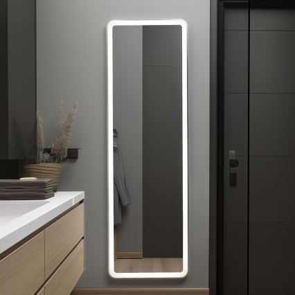 Brilagi - Specchio da terra ELEGANZA LED/42W/230V 160x50 cm IP44 CRI 90 dimmerabile + CCT