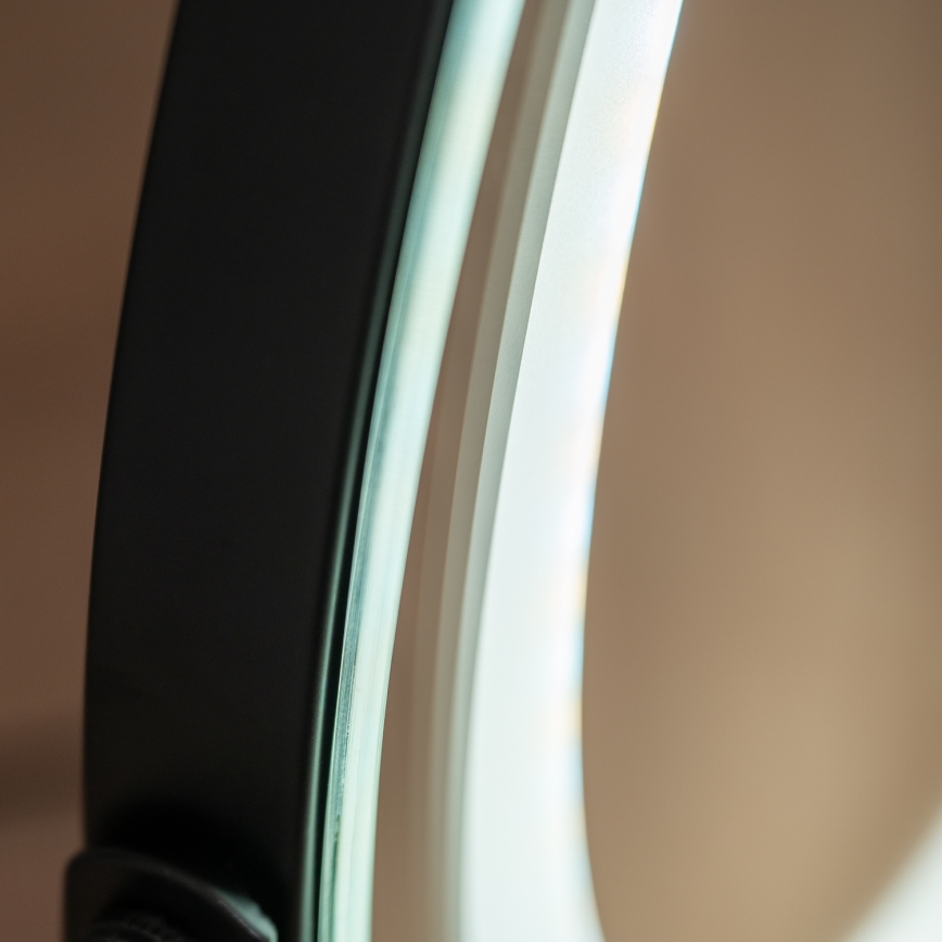 BRILAGI - Specchio da trucco LED dimmerabile CALIFORNIA LED/17W/230V 3000/4000/6500K Ø 42 cm nero