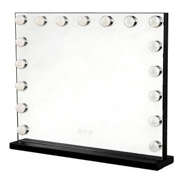 Brilagi - Specchio da trucco HOLLYWOOD dimmerabile a LED/15W/230V 3000/4000/6500K 60x50 cm nero