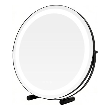 Brilagi - Specchio da trucco LED dimmerabile CALIFORNIA LED/17W/230V 3000/4000/6500K Ø 42 cm nero
