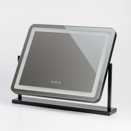 BRILAGI - Specchio per trucco LED dimmerabile CALIFORNIA LED/25W/230V 3000/4000/6500K 55x44 cm nero