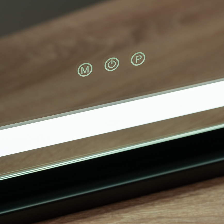 BRILAGI - Specchio per trucco LED dimmerabile CALIFORNIA LED/25W/230V 3000/4000/6500K 55x44 cm nero